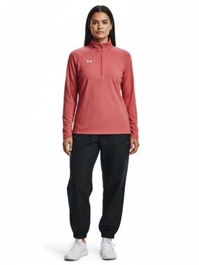 Under Armour Women’s 1/4 Zip Red Striped Pullover